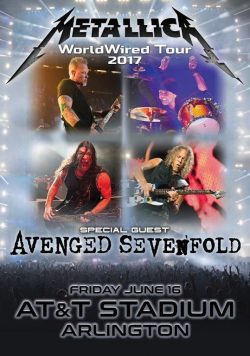 METALLICA WorldWired Tour: AT&T Stadium Arlington 2017 Poster Print