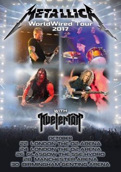 METALLICA WorldWired 2017 UK Arena Tour Poster Print