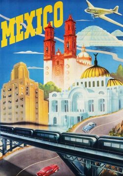 MEXICO Vintage Travel Poster Print