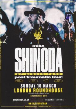 MIKE SHINODA Post Traumatic 2019 Tour Poster