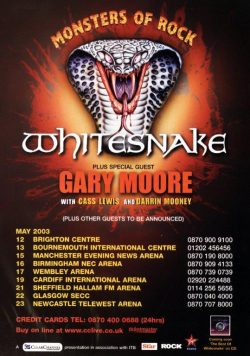 MONSTERS OF ROCK 2003 Whitesnake Poster Print