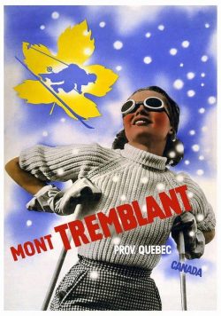 MONT TEMBLANT Vintage Travel Poster Print
