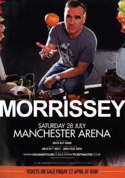 MORRISSEY Manchester Arena July 28th 2012 Poster Print