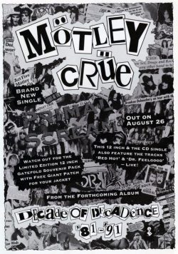MOTLEY CRUE Primal Scream Poster Print