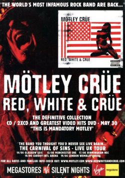 MOTLEY CRUE Red, White & Crue Poster Print