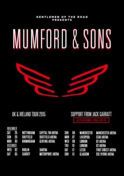 MUMFORD & SONS Wilder Mind UK & Ireland 2015 Tour Poster