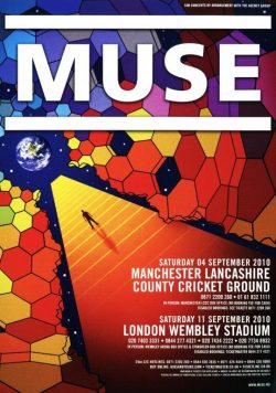MUSE The Resistance 2010 UK Stadium Tour Poster