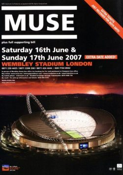 MUSE London Wembley Stadium 2006 Poster