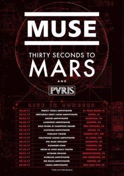 MUSE Drones 2017 North American Tour Poster Print
