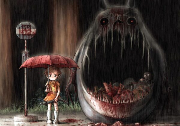 MY NEIGHBOR TOTORO Movie Poster Print