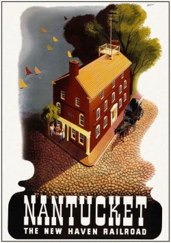 NANTUCKET Vintage Travel Poster Print