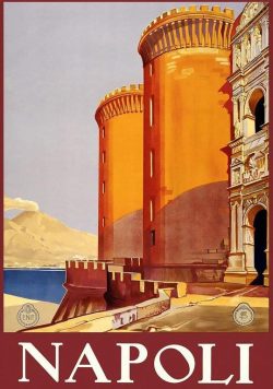 NAPLES Vintage Travel Poster Print