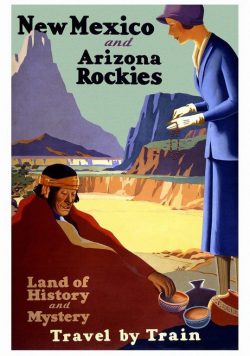 NEW MEXICO Vintage Travel Poster Print