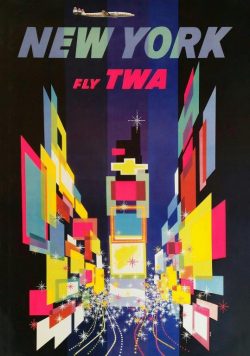 NEW YORK Vintage Travel Poster Print