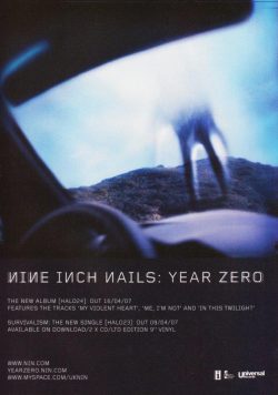 NINE INCH NAILS Year Zero Poster Print