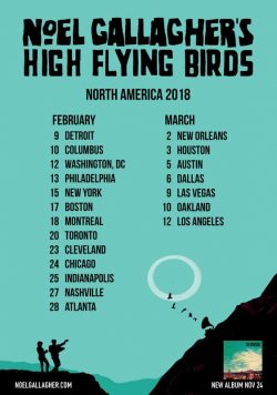 NOEL GALLAGHER Who Built the Moon 2018 American Tour Poster Print