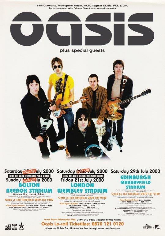 oasis 2000 tour