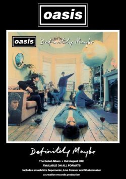 OASIS Definitely Maybe The Debut Album Poster Print