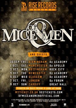 OF MICE & MEN September/October 2016 UK Tour Poster Print