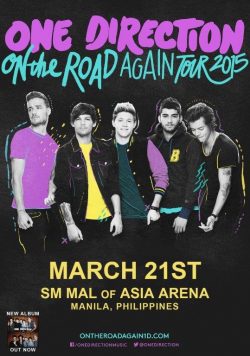 ONE DIRECTION March 21st 2015 SM Mall Of Asia Arena Manila Poster Print