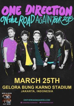 ONE DIRECTION March 25th 2015 Gelora Bung Karno Stadium Poster Print
