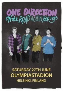 ONE DIRECTION Olympiastadion June 27 2015 Poster Print