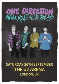ONE DIRECTION London o2 Arena - 26th September 2015 Poster Print