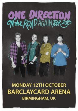 ONE DIRECTION Barclaycard Arena Birmingham - 12th October Poster Print