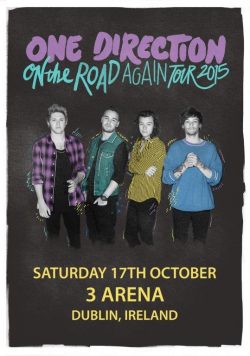 ONE DIRECTION 3 Arena Dublin - 17th October 2015 Poster Print