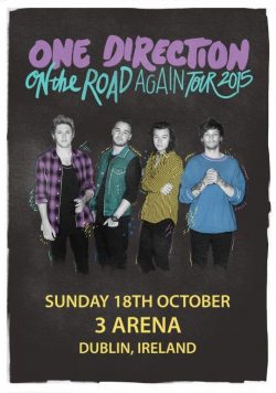 ONE DIRECTION 3 Arena Dublin - 18th October 2015 Poster Print