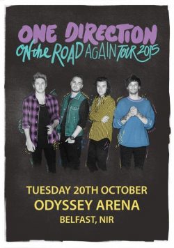 ONE DIRECTION Odyssey Arena Belfast - 20th October 2015 Poster Print
