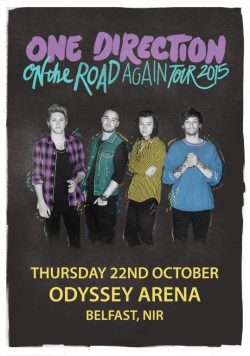 ONE DIRECTION Odyssey Arena Belfast - 22nd October 2015 Poster Print