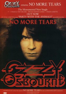 OZZY OSBOURNE No More Tears Poster