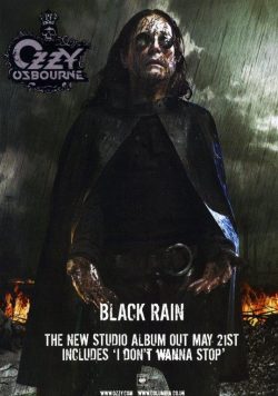 OZZY OSBOURNE Black Rain Poster