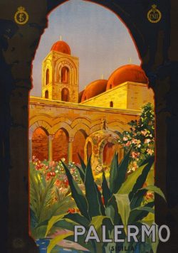 PALERMO Vintage Travel Poster Print
