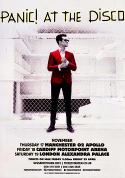 PANIC! AT THE DISCO Death of a Bachelor 2016 UK Tour Poster Print