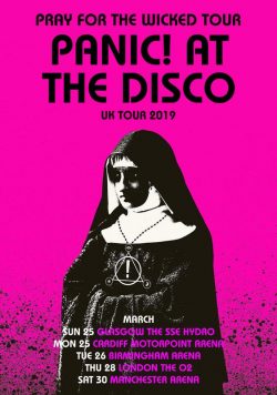 PANIC! AT THE DISCO Pray For The Wicked 2019 UK Tour: Pink Poster