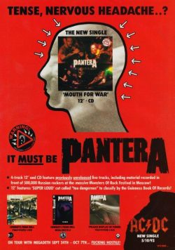 PANTERA Mouth For War Poster Print