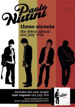 PAOLO NUTINI These Streets Poster