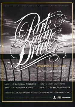 PARKWAY DRIVE Atlas 2012 UK Tour Poster Print