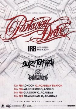 PARKWAY DRIVE Ire 2016 UK Tour Poster Print