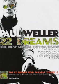 PAUL WELLER 22 Dreams Poster Print