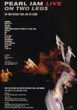 PEARL JAM Live On Two Legs Poster Print