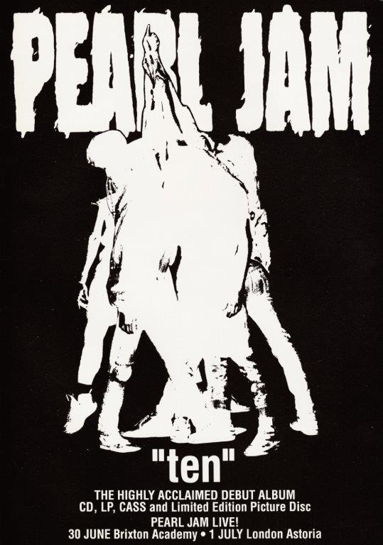 PEARL JAM Ten Poster Print
