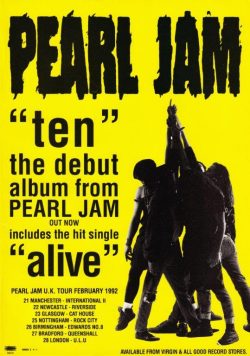 PEARL JAM Ten Poster