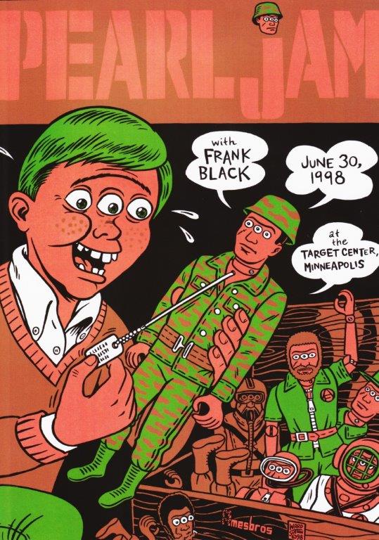 PEARL JAM Target Center Minneapolis - June 30th 1998 Poster