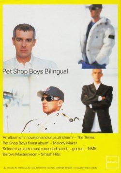 PET SHOP BOYS Bilingual Poster Print