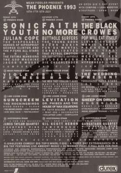 THE PHOENIX FESTIVAL 1993 Faith No More Poster Print
