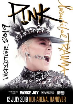 PINK (P!NK) HANOVER HDI-Arena  Beautiful Trauma 2019 UK Europe World Tour Poster Print