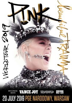 PINK (P!NK) WARSAW PGE Narodowy  Beautiful Trauma 2019 UK Europe World Tour Poster Print